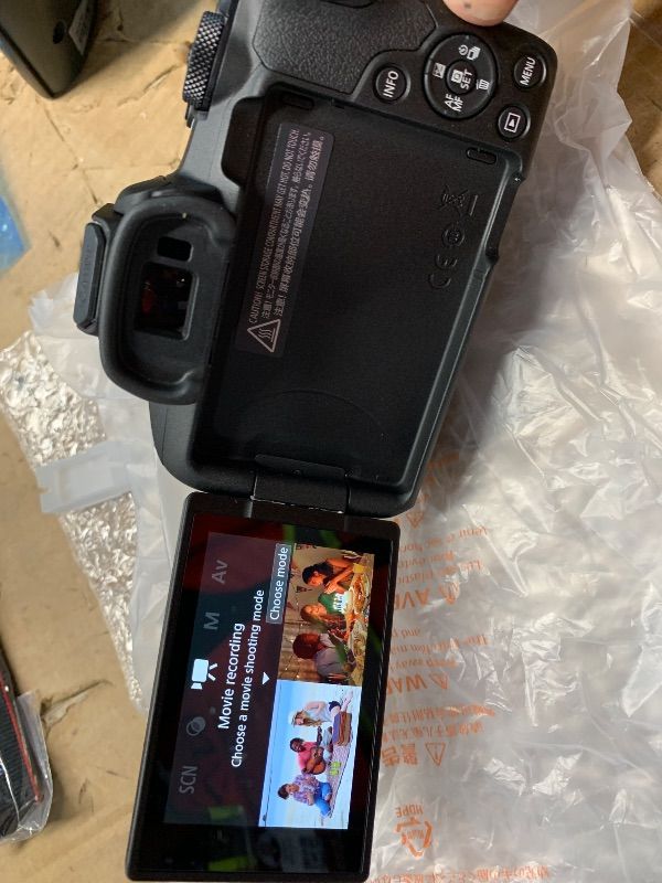 View 2 of *missing 2 lens and a battery* see photos for contents* Canon EOS R50 Mirrorless Camera with RF 24-50mm f/4.5-6.3 IS STM And EF 75-300mm f/4-5.6 III & 420-800mm f/8 Lens + Mount Adapter + 128 GB Memory + Extra Battery + More (28pc Bundle)