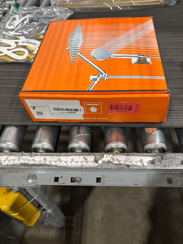 Photo 1 of 10 inch Rainfall Shower Head Combo Stainless Steel, THE FIRST WATERFALL mode, 10 Inch Rain Shower Head with Handheld 6 Spray Modes High Pressure, Overhead Shower Adjustable Extension Arm,Chrome