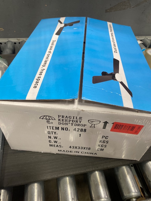 Photo 1 of **HAS A CRACK IN LIGHTING HOLDER**Ceiling Fans with Lights, 42 Inch Ceiling Fan with Light And Remote, 3CCT Flush Moun Low Profile Ceiling Fans, 6 Speed Noiseless LED Ceiling Fan, Black Ceilings Fan with Remote for Bedroom Living Room