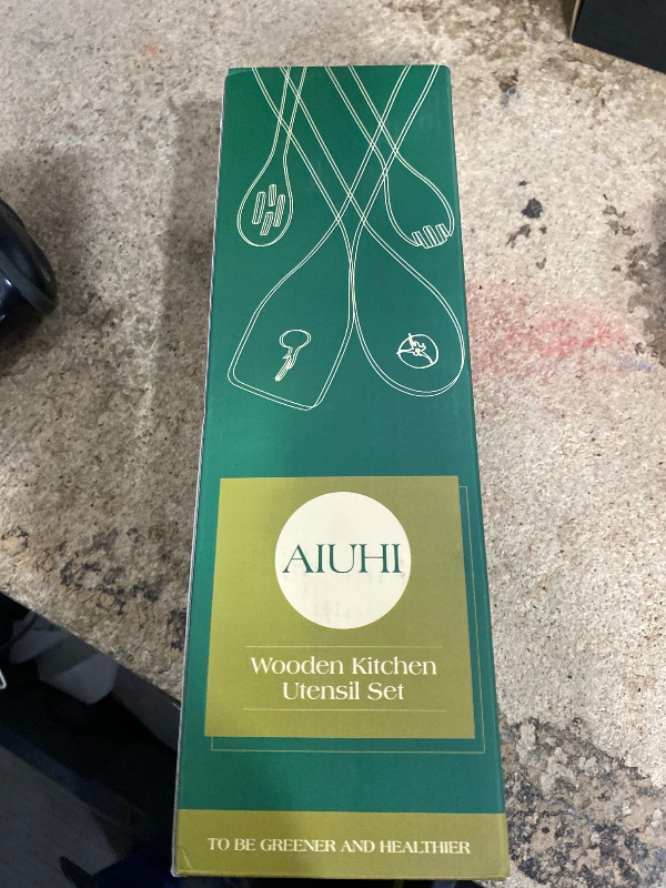 Photo 1 of 10 Pack Wooden Utensils for Cooking, Wood Utensil Set for Kitchen, Teak Wooden Spoon for Cooking, Non-Stick Spatula Ladle