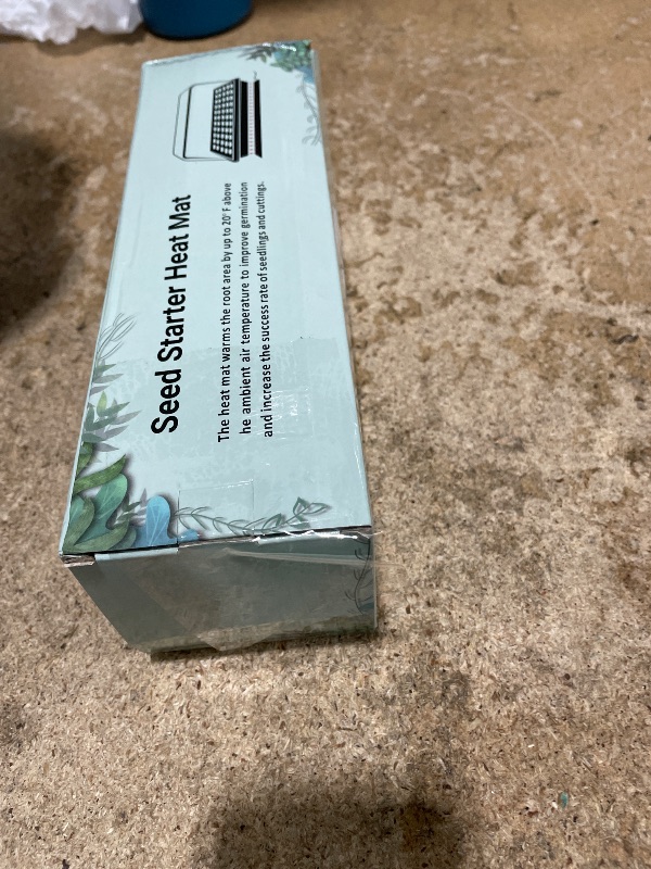 Photo 1 of 1 Pack 21W Seedling Heat Mat for Seed Starting,10" x 20.75" Waterproof Heating Pad for Indoor Plants Germination(M)