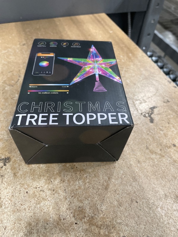 Photo 1 of 11.8" Lighted Christmas Tree Topper, LED Christmas Tree Topper with Remote&APP, Music, DIY, Timing, Multicolor Star Tree Topper Decorate to Christmas Trees, Holiday, Party, Indoor