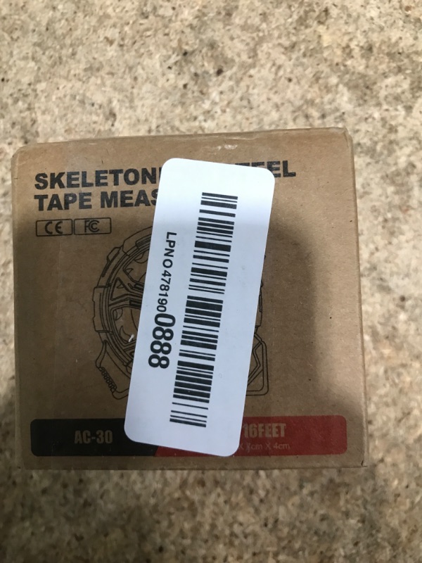 Photo 1 of 16ft Tape Measure, Stainless Steel Retractable Tape Measure, Waterproof & Rustproof Steel Measuring Tape with Hollow Design for Renovation, Construction, Carpentry (16')