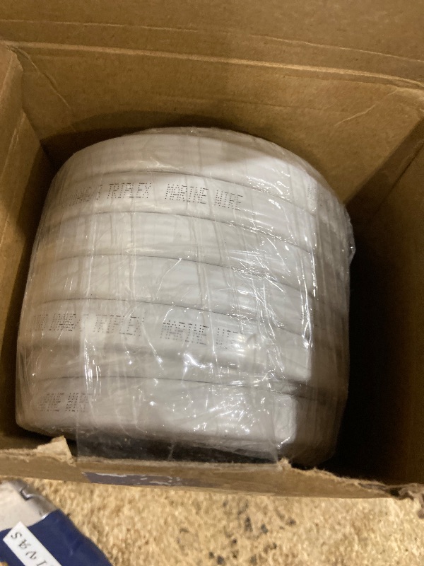 View 2 of 10 Gauge Marine Wire 10 AWG Marine Grade Wire,10/3 Triplex Tinned Copper Boat Cable,10 Gauge Oxygen-Free Copper Cable for Automotive RV Boat Speakers Solar Outdoors - 30ft