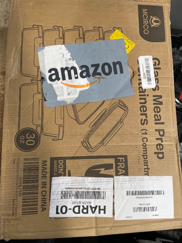 Photo 1 of [8-Pack,30 oz]Glass Meal Prep Containers,Glass Food Storage Containers,Airtight lunch Containers with Lids, Microwave, Oven, Freezer and Dishwasher