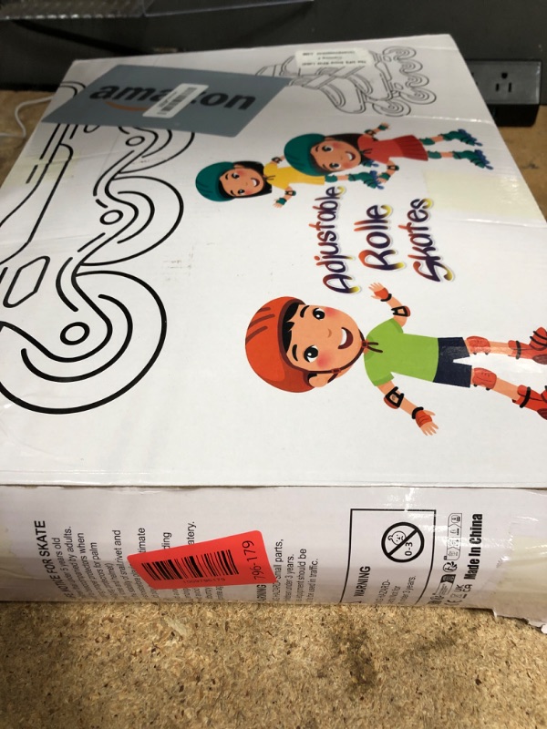 Photo 1 of * Adjustable Inline Skates for Kids and Teens Ages 4-10, All 8 Wheels of Inline Roller Skates Light Up, Safe and Fun Illuminating for Outdoor Indoor Sports