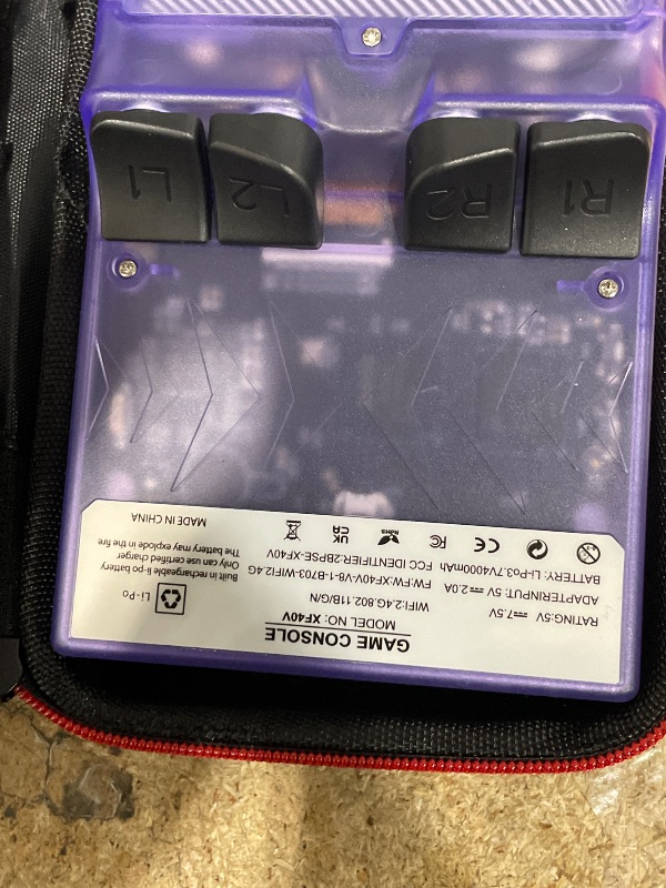 Photo 1 of ***WONT GET PAST LOADING SCCREEN**
UYTGXEN XF40V Retro Handheld Game Console with 2*Detachable Long Joysticks, 4.0-Inch HD IPS Screen Retro Gaming Console, Preloaded Classic Games with Multiple Emulator, Pocket Video Gaming