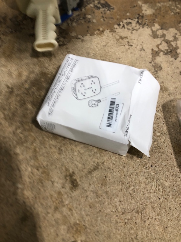 Photo 1 of 10 Ft Surge Protector Power Strip - YISHU 3 Side Outlet Extender with 8 Widely AC Outlets and 4 USB Ports, 10 Feet Extension Cord with Flat Plug, Wall Mount Desk USB Charging Station, ETL,White