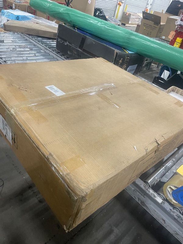 Photo 1 of *** PARTIAL SET - BOX 1 OF 2 ONLY *** Tribesigns 62.2" Executive Desk with Mobile File Cabinet, L-Shaped Office Desk with Storage Shelves, Large Computer Desk Business Workstation Set for Home Office, Light Brown