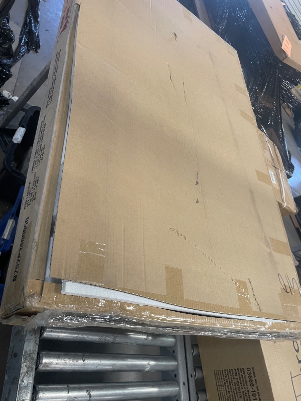 Photo 1 of **Partial set** Merax 5 Piece Solid Wood Dining Table Set, Farmhouse Mid-Century Modern Table & 4 Upholstered Chairs for Home, Kitchen, Apartment, Space Saving, Brown+Biege