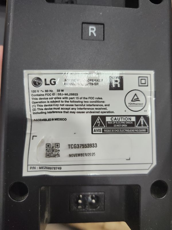 View 5 of *****************MISSING 1 OF THE SMALL SPEAKERS**********
LG S95TR 9.1.5-Channel OLED evo TV Matching Home Theater Soundbar with Rear Surround Speakers and Wireless Subwoofer, Wow Orchestra, Dolby Atmos, WOWCAST Built-in (2024 Model)