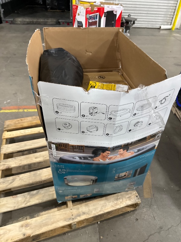 Photo 1 of " Inflatable Hot Tub, Corsica Outdoor Hot Tub, Round Portable Built-in Heater Pump, Max. 104°F bad pump 
