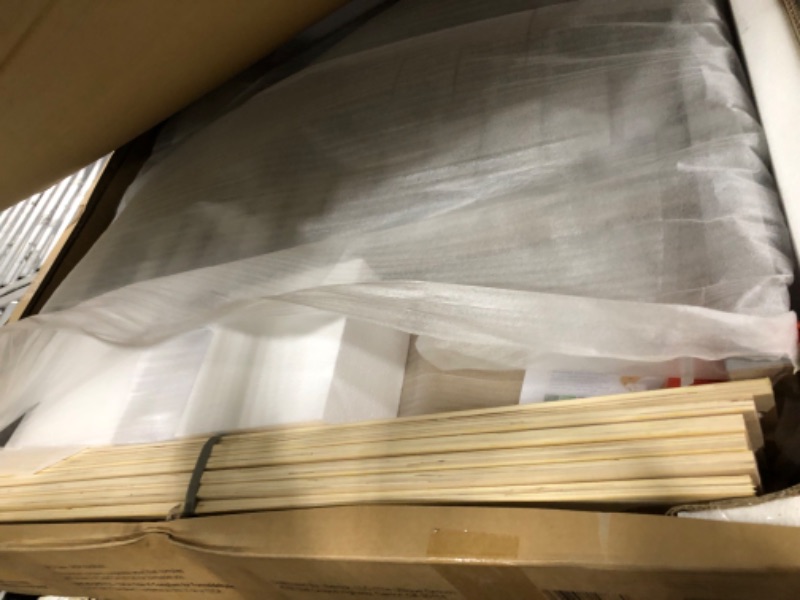Photo 1 of ***PARTIAL SET - PRICE ADJUSTED***
*******************INCOMPLETE ITEM, THIS IS ONLY BOX #1 OUT OF 2 TOTAL*************
Martha Stewart Neely Platform Daybed with Wood Spindles, Solid Wood Frame, No Box Spring Needed, Twin Size, Gray