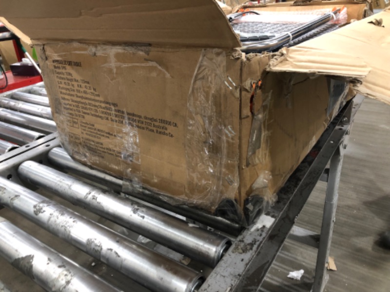 Photo 1 of (unfunctional hydraulic) )VEVOR TF15 Hydraulic Lift Table Cart, 330lbs Capacity 28.5" with 4 Wheels and Non-Slip Pad, for Material Handling and Transportation, Orange