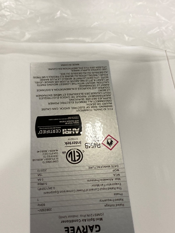 Photo 1 of ***PARTIAL SET - PRICE ADJUSTED***
GarveeTech 18K Dual 2 Zone Mini Split Air Conditioner,24 SEER2 12000 BTU+ 12000 BTU Wifi Enabled Multi Zone Ductless, 208-230V Cools Up to 1500 Sq.Ft Multi Zone Ductless Pre-Charged Heat Pump