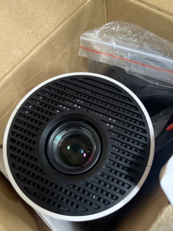 Photo 1 of [Built-in Apps & 2025 Upgraded] Mini Projector Support 4K 1080P Auto Keystone 180° Rotatable with WiFi 6 and Bluetooth 5.4, Projector Portable Compatibile with HDMI/TV Stick/Memory Stick/Laptop-White