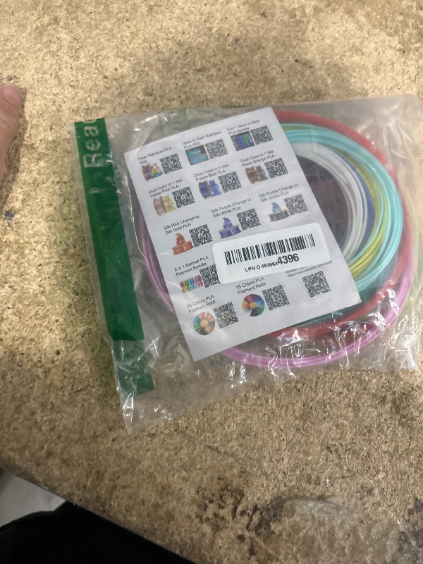 Photo 1 of 15 Bright Colors 1.75mm 3D Pen PLA Filament Refill, Each Color 10feet, Total 150 Feet 3D Pen/3D Printer PLA Sample Pack, Compatible with MYNT3D / SCRIB3D Printing Pen