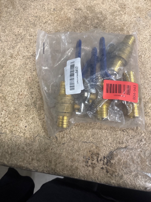 Photo 1 of 1" PEX Ball Valves, 4 Pack PEX Brass Full Port Shut Off Ball Valve, Full Port Shut-off Ball Valve, Full Port Water Stop Shut Off, Water Shut Off Valve