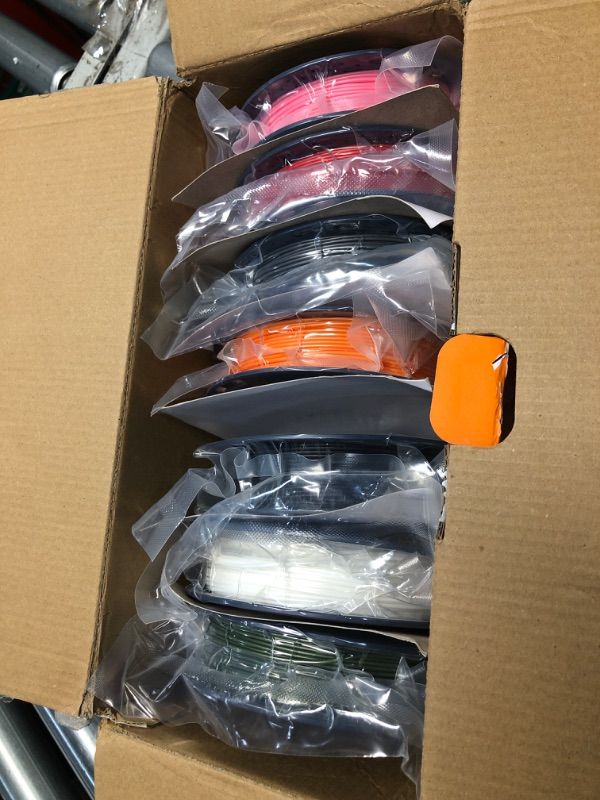 Photo 1 of ***FACTORY SEALED***TECBEARS High Speed PLA Plus Filament 1.75mm, High Toughness Rapid PLA+ for Fast Printing up to 600mm/s, 8 Pack 250g Spool, Black+White+Grey+Olive Green+Blue+Pink+Orange+Red