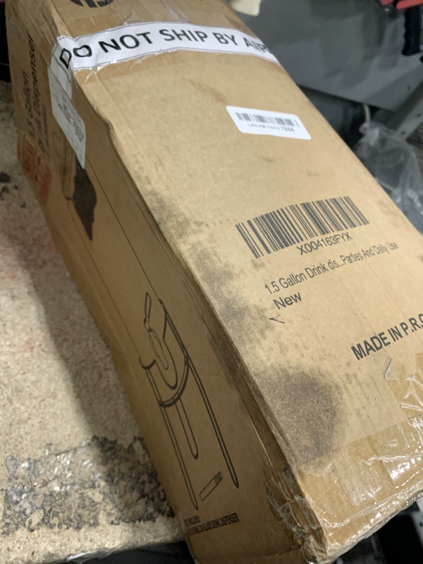 Photo 1 of 1.5 Gallon Drink dispenser, Glass Beverage Dispenser With Stand, Drink Dispensers for Parties With Stainless Steel Spigot + Marker & Chalkboard 100% Leakproof. Perfect For Parties And Daily Use