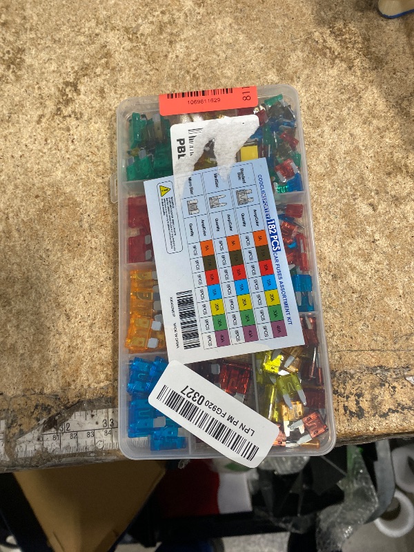 Photo 1 of 182PCS Car Fuses Assortment Kit, Professional Blade Fuses Automotive - Standard & Mini & Low Profile Mini Fuse (5A/7.5A/10A/15A/20A/30A/40A), cooclensportey Mixed Auto Fuse for Boat, Auto, RV, Truck