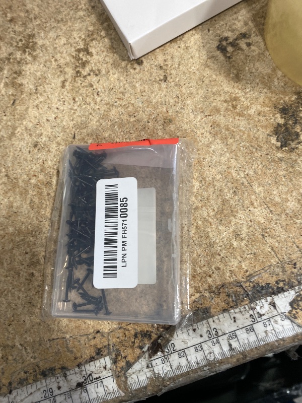 Photo 1 of 100 PCS Upholstery Nails Tacks Black Round Head Thumb Tacks Metal Long Thumb Tacks Iron Hardware Finishing Nails Wall Hanging Nails Decorative Push Pins for Wood Door Furniture Sofa