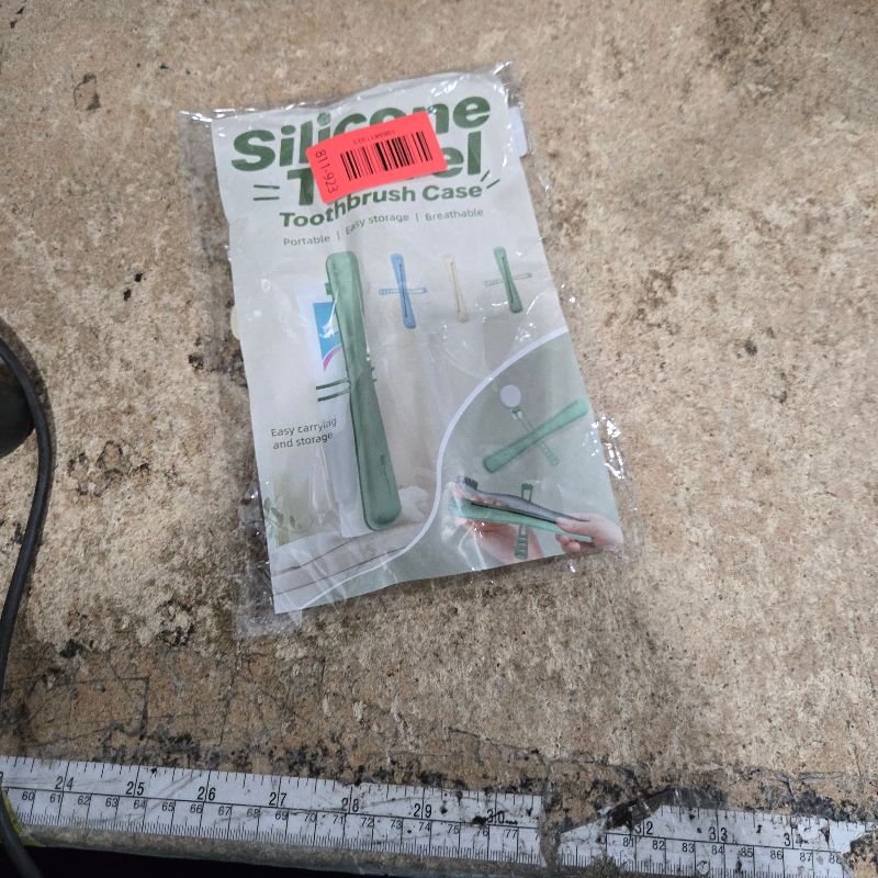 Photo 1 of 1Pack Silicone Travel Toothbrush Case, Portable Tooth Brush Holder with Toothpaste Storage, Compact Toothbrush Container for Travel, Camping, Home, School, Business-Breathable & Hanging Design(Yellow)