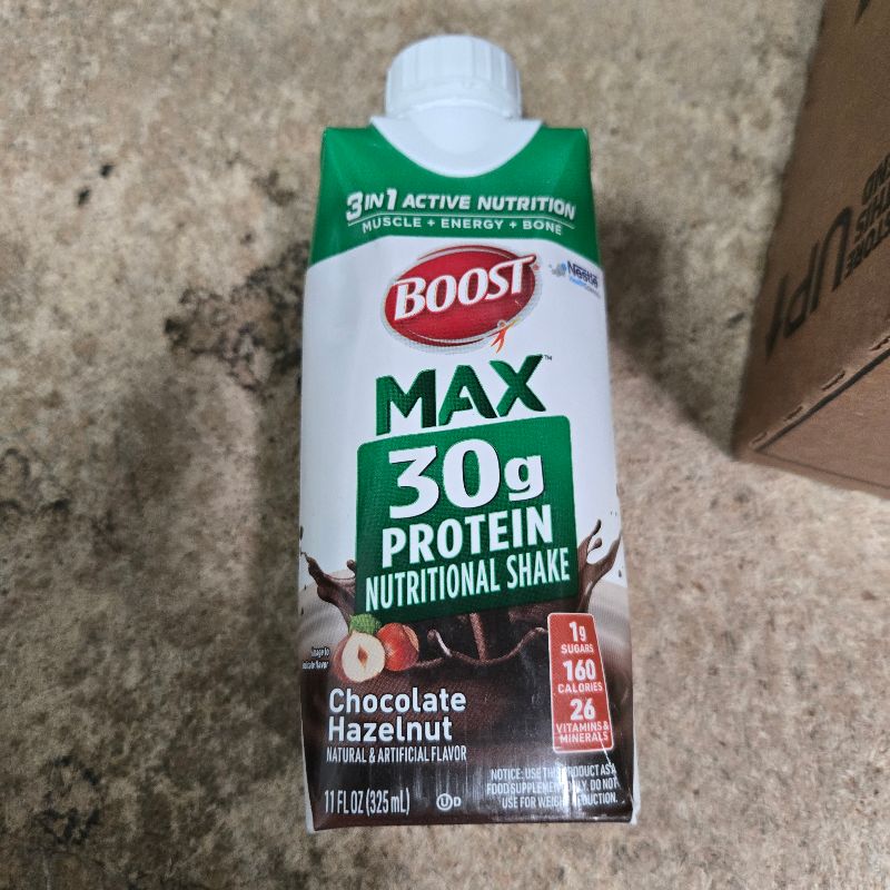 Photo 1 of **USE BY FEB 8** 18 pcs Boost Max Chocolate Hazelnut