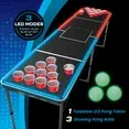 Photo 1 of  MinnARK Sports LED Portable Pong Table Folding Party Game Set for Tailgating and Outdoors 8-Foot Length
