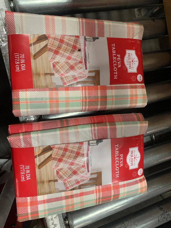 Photo 1 of 
holiday time peva tablecloth 70 in