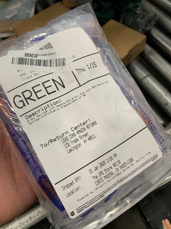 Photo 1 of 0.5ml Syringe with Needle,31G 0.5cc 5/16 Inch 8mm Needle and Syringe,Individually Wrapped,Pack of 30