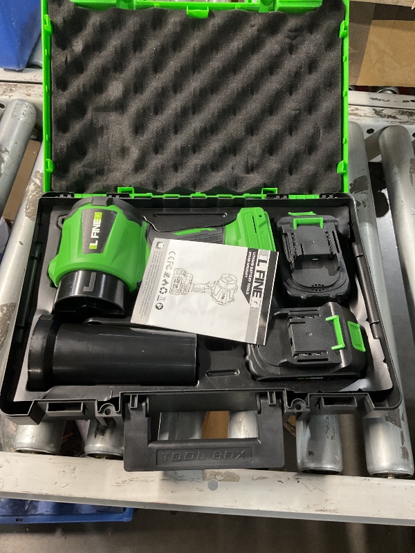 Photo 1 of ***MISSING CHARGER***
Leaf Blower Cordless - Lightweight Electric Handheld Blower with Battery and Charger, 3 Speed Mode, Blowers for Lawn Care, Patio Cleaning, Dust Cleaner (Dark Green)