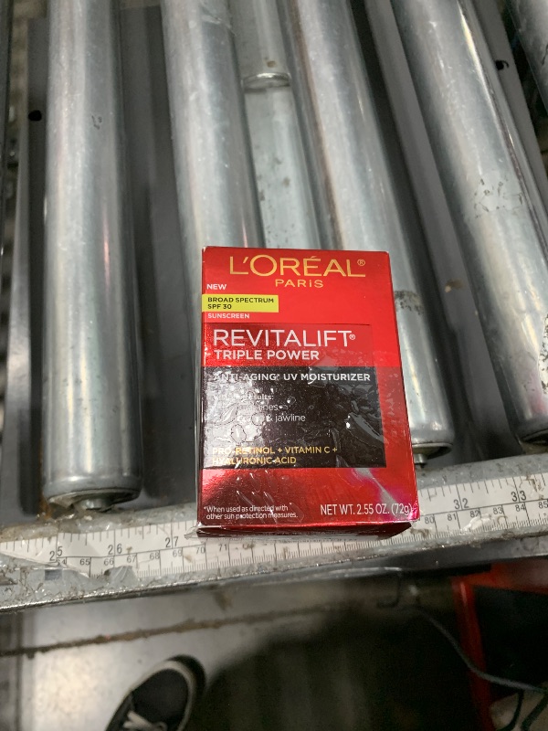 Photo 1 of *12/2026* L'Oreal Paris Revitalift Triple Power Face and Neck Moisturizer, Anti Aging Face Cream with Broad Spectrum SPF 30, Pro-Retinol, Hyaluronic Acid and Vitamin C, 1 Kit