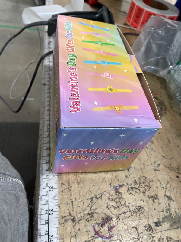 Photo 1 of 24 Pack LED Light Up Fidget Spinner Slap Bracelets Party Favors for 4-8-12 Glow in The Dark Party Supplies,Birthday Gifts, Classroom School Exchange, Goodie Bags Easter Basket Stuffers