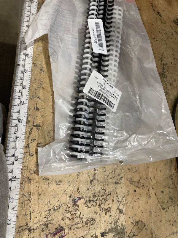 Photo 1 of 10 Pcs Binding Combs 30 Rings Comb Binding Spines Coil Binding Machine Plastic Spiral Book Binder for Teacher Student Document Notebook File Making, Black White, 3/8 Inch