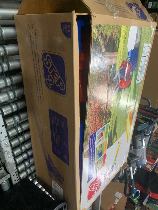 Photo 1 of ******************MISSING THE WHEELS TO THE CAR****************
Step2 Anniversary Edition Up & Down Roller Coaster Kids Ride On Toy, Push Car, Indoor/Outdoor Playset, Made of Durable Plastic, Max Weight 50 lbs., For Toddlers 2-5 Years Old, Multicolor
