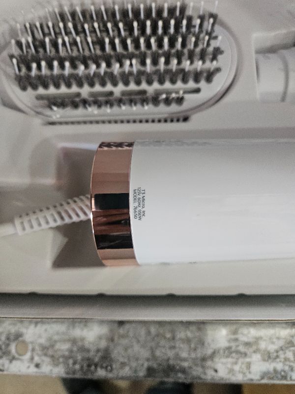 View 4 of "T3 AireBrush Duo Interchangeable Hot Air Blow Dry Brush with Two Attachments ? Includes 15 Heat and Speed Combinations, T3 IonFlow Technology, Volume Booster Switch, Lock-in Cool Shot"