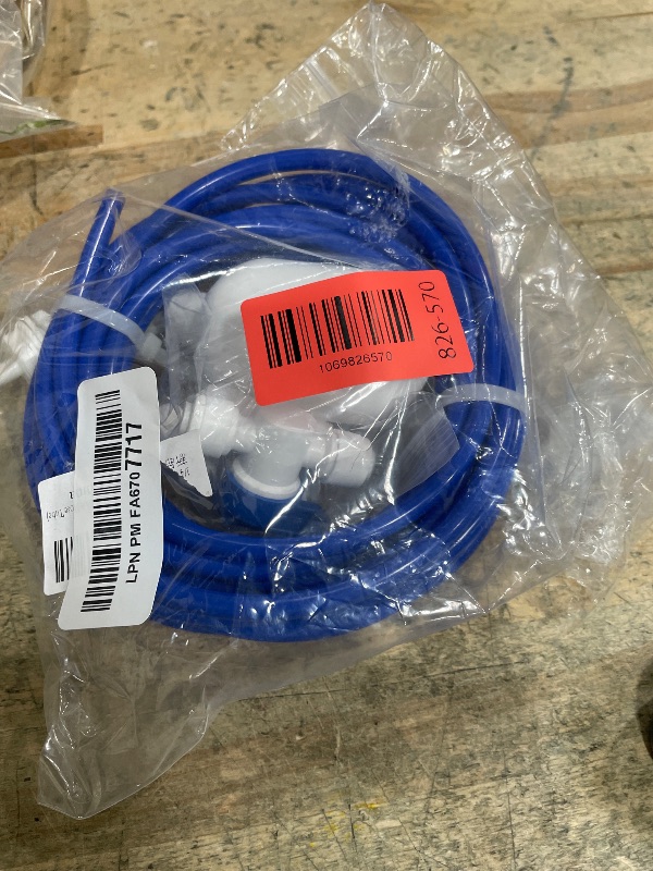 Photo 1 of 1/4 inch Tube Float Valve Kit for RO Water Reverse Osmosis System water filter ball float valve Water Float Ball Valve ? 4 connectors + 1 PTEF tape + 15 feet Blue Hose Tube)