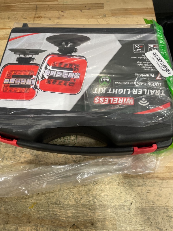 Photo 1 of inhtgeas Wireless Trailer Lights Magnetic - Adjustable Magnetic Tow Light with 2 Mounting Options Rechargeable Towing Tail Light Kit Reverse Light for Trucks, Boat, RV, Vehicle, Caravan