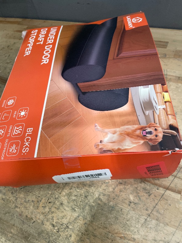Photo 1 of (2 Pack) Under Door Draft Stopper, Under Door Blocker Size of Adjustable Size from 30" to 36", Easy Install,Gap Filler, Reduces Air Draft, Noise & Sound, Door Seal for Improved Insulation