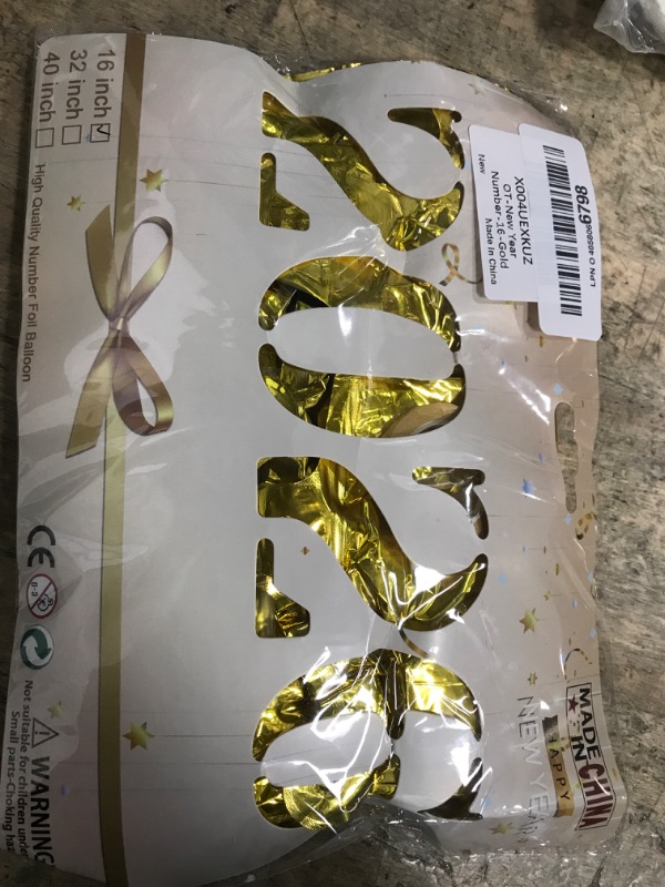 Photo 1 of 2026 Balloons Gold 2026 Balloon Numbers - 16 Inch Happy New Year Foil Balloons 2026 for New Year Eve Party Supplies Birthday Graduation Anniversary Decorations