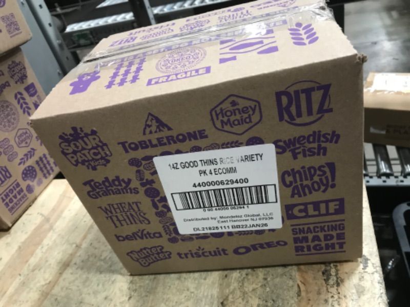 Photo 1 of **Only 3** GOOD THINS Rice & Corn Snacks Gluten Free Crackers Variety Pack, Bulk Snack Crackers, 4 Boxes