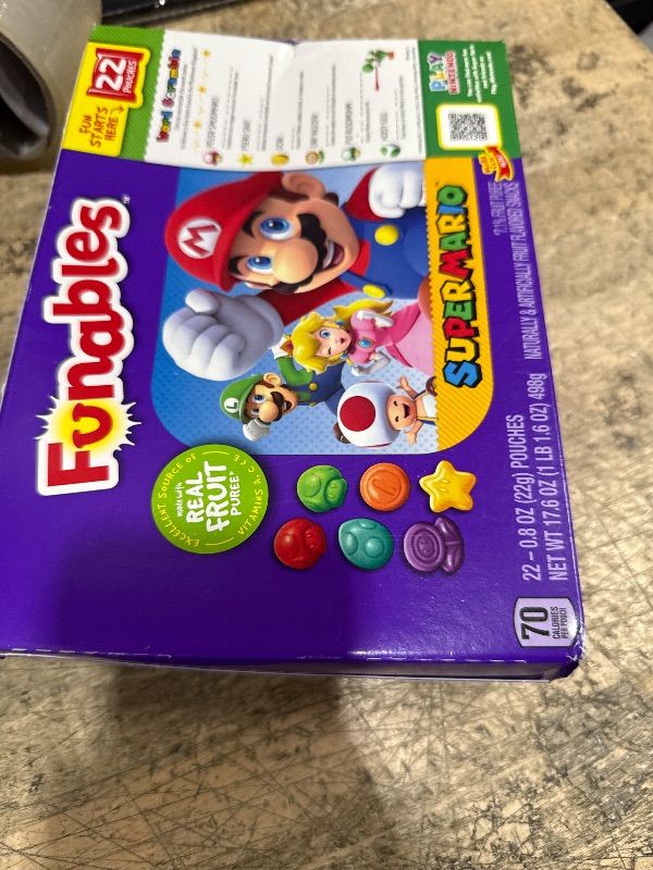 Photo 1 of 1/26 Funables Fruity Snacks, Super Mario, Assorted Fruit, Flavored Snacks, 0.8oz 22 Count