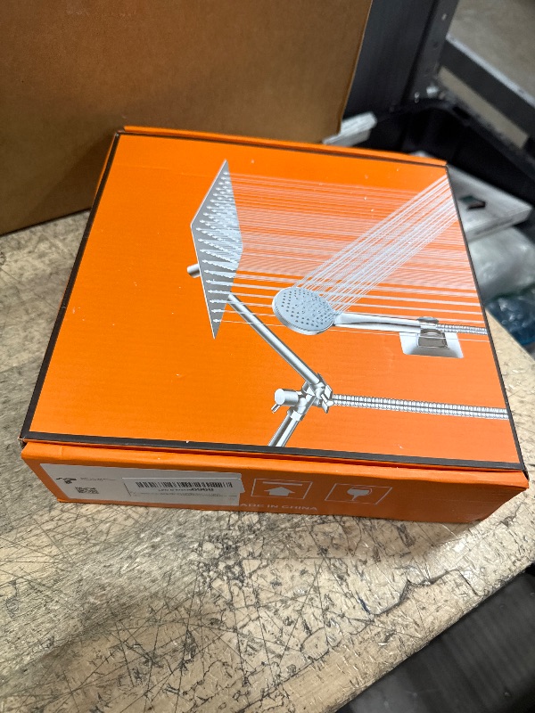 Photo 1 of 10 inch Rainfall Shower Head Combo Stainless Steel, THE FIRST WATERFALL mode, 10 Inch Rain Shower Head with Handheld 6 Spray Modes High Pressure, Overhead Shower Adjustable Extension Arm,Chrome