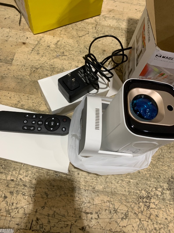 Photo 1 of ?Auto Focus&1080P?Magcubic Mini Smart Projector with 4K Support, Portable Projector with Wifi and Bluetooth, 5W Speaker, Built in Apps, Voice Control, Outdoor Movie Projector