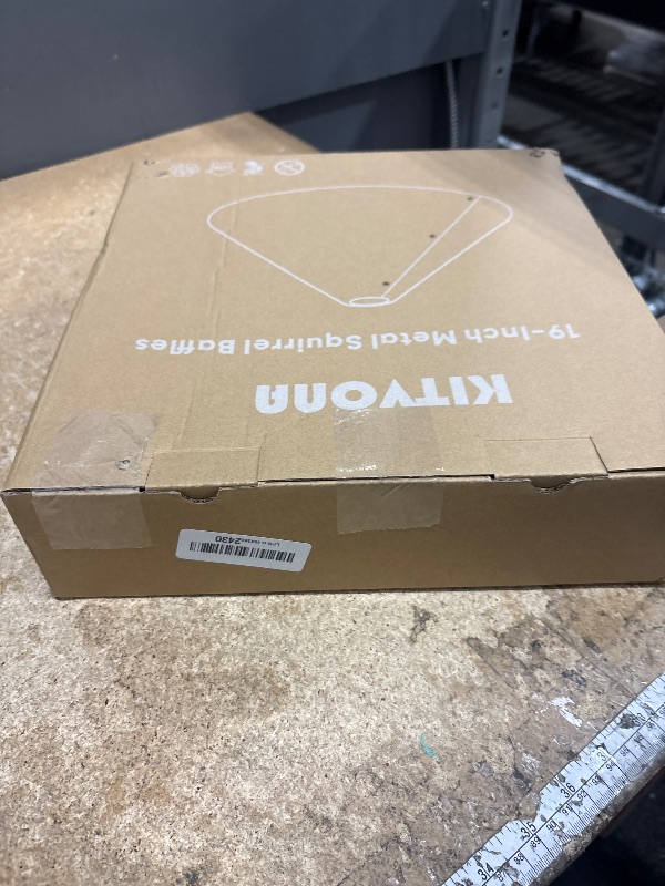 Photo 1 of 19 Inch Metal Squirrel Baffle for Bird Feeder Pole, Outdoor Squirrel Proof Bird Feeders, Bird House Guard for Shepherd’s Hook, Rust Chew Proof Heavy Duty