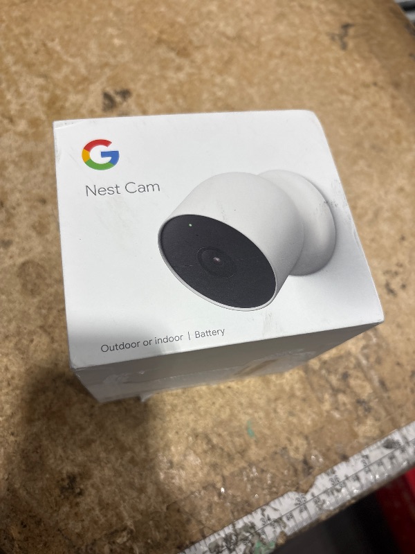 Photo 1 of ***MISSING CORDS***Google Nest Cam Outdoor or Indoor, Battery - 2nd Generation - 1 Pack