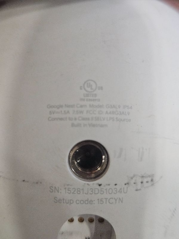 Photo 1 of ***MISSING CORDS***Google Nest Cam Outdoor or Indoor, Battery - 2nd Generation - 1 Pack