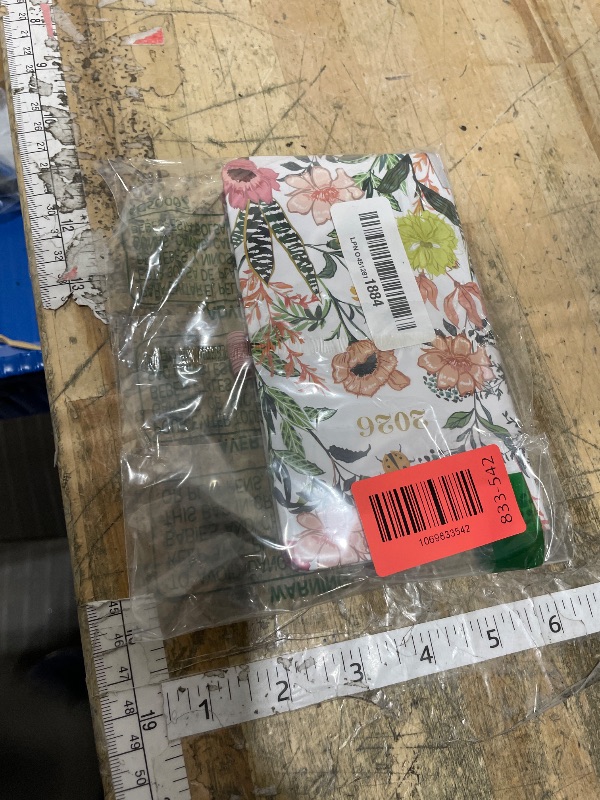 Photo 1 of 2026 Pocket Planner/Calendar - January 2026 - December 2026, Pocket Calendar 2026, Weekly Monthly Planner, 6.3''×3.8'', Pen Loop, 2 Book Marks, Elastic Closure, Note Pages