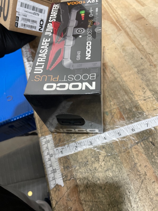 Photo 1 of **FACTORY SEALED** NOCO Boost GB40: 1000A UltraSafe Jump Starter – 12V Lithium Battery Booster Pack, Portable Jump Box, Power Bank & Jumper Cables - for 6.0L Gas and 3.0L Diesel Engines